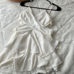 White graduation dress size xs